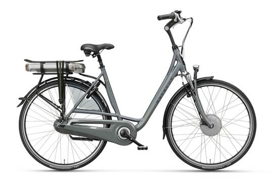 Elektrische fiets, Batavus Monaco in de kleur grijs