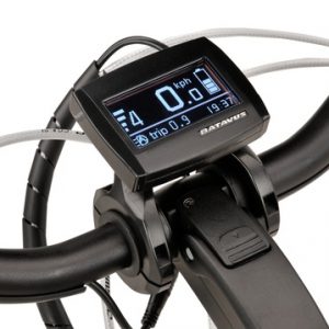 Elektrische fiets, display van de Batavus Monaco