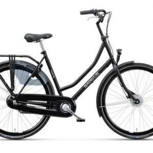 Versnellingsfiets, Batavus Winner, fiets met versnellingen in de kleur zwart