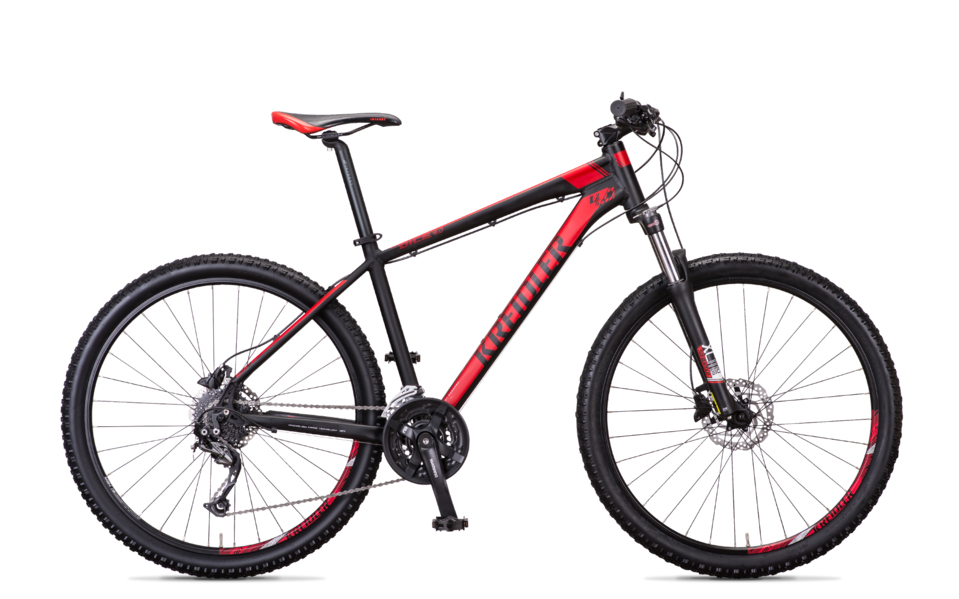 Mountainbike, Kreidler Dice, ATB in de kleur zwart met rood
