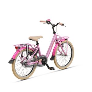 Meisjesfiets in de kleur roze, Batavus Star, kinderfiets, 20 inch