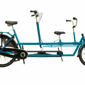 Fietsverhuur Terschelling - Elektrische Kindertandem - Zeegroen