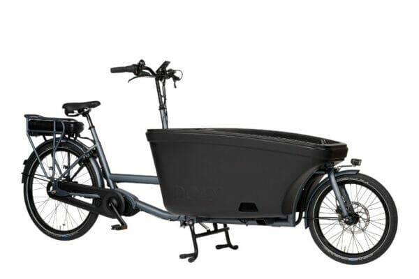 Noorderlicht fietsverhuur – elektrische bakfiets – 600Wh – grey-black
